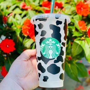 Starbucks Cow Print Reusable Cold Cup